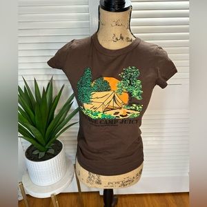 HTF Rare Vintage OG NWTS Juicy Couture Small “Vintage Camp Juicy” Tshirt
